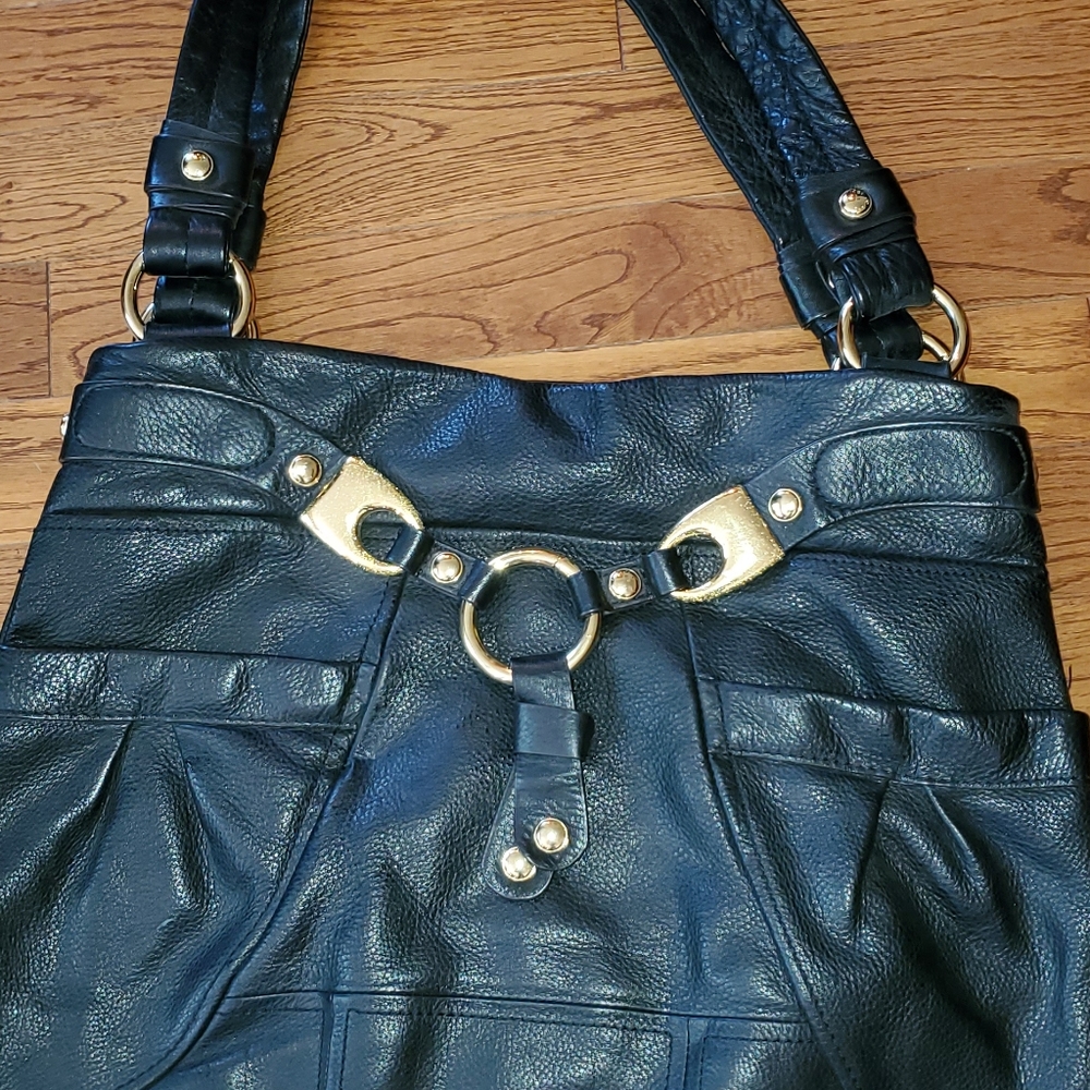 Black leather bag - Picture 3 of 8